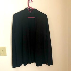 Black knit cardigan